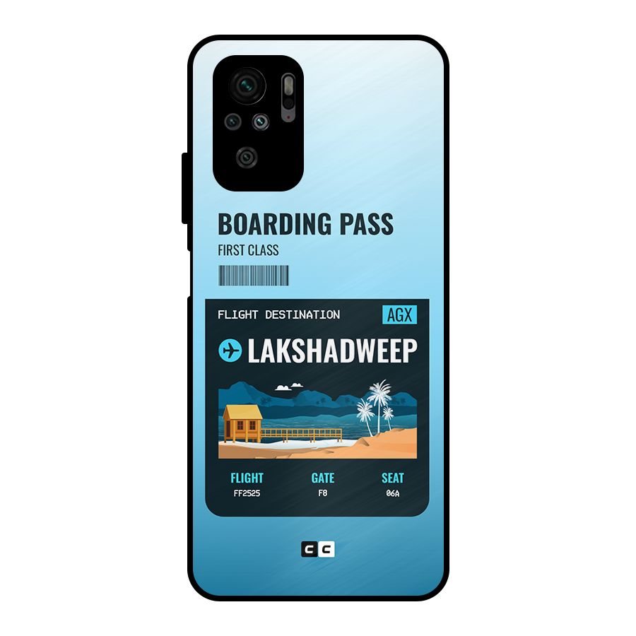 Lakshadweep Boarding Pass Metal Back Case for Redmi Note 11 SE