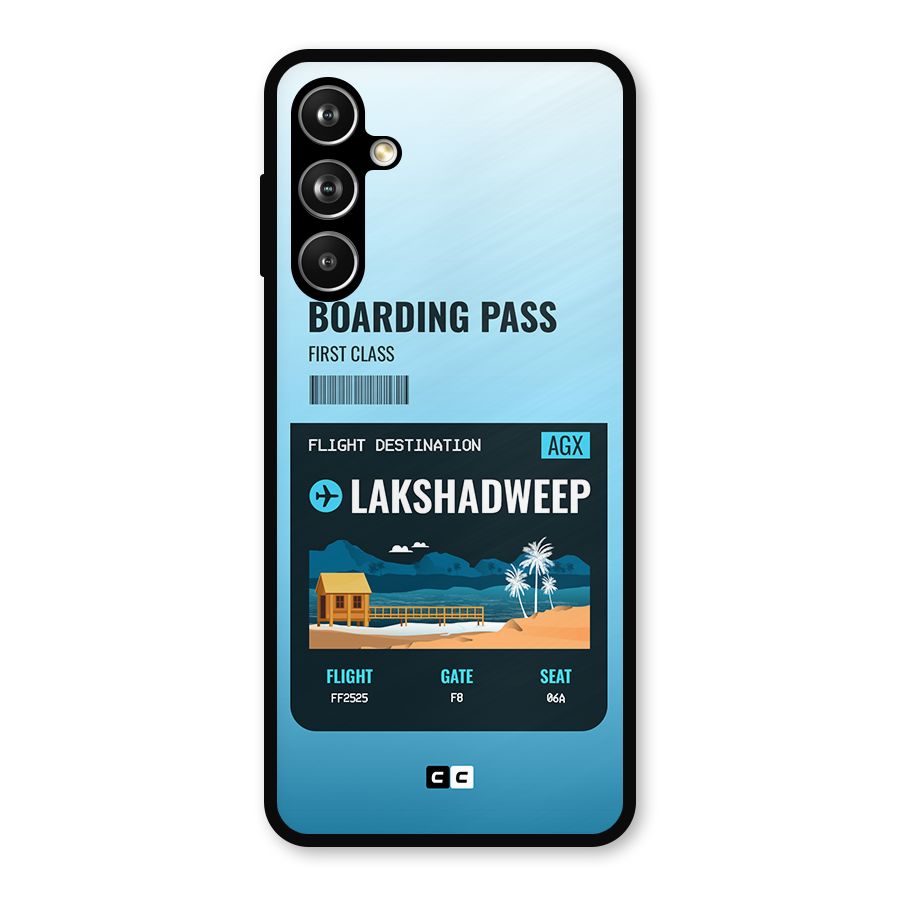 Lakshadweep Boarding Pass Metal Back Case for Samsung Galaxy M54