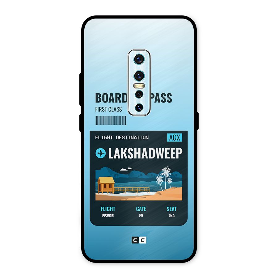 Lakshadweep Boarding Pass Metal Back Case for Vivo V17 Pro