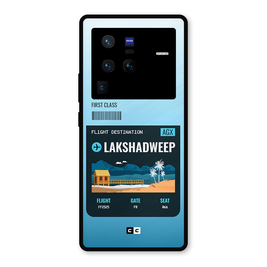 Lakshadweep Boarding Pass Metal Back Case for Vivo X80 Pro
