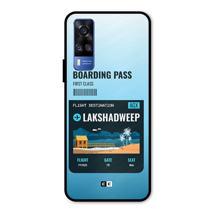 Lakshadweep Boarding Pass Metal Back Case for Vivo Y31