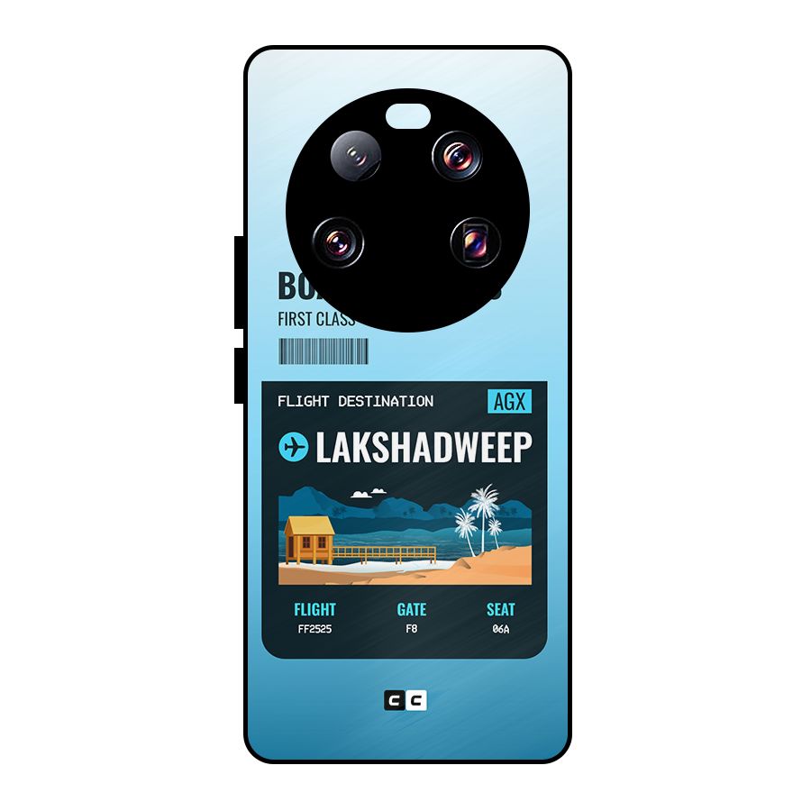 Lakshadweep Boarding Pass Metal Back Case for Xiaomi 13 Ultra