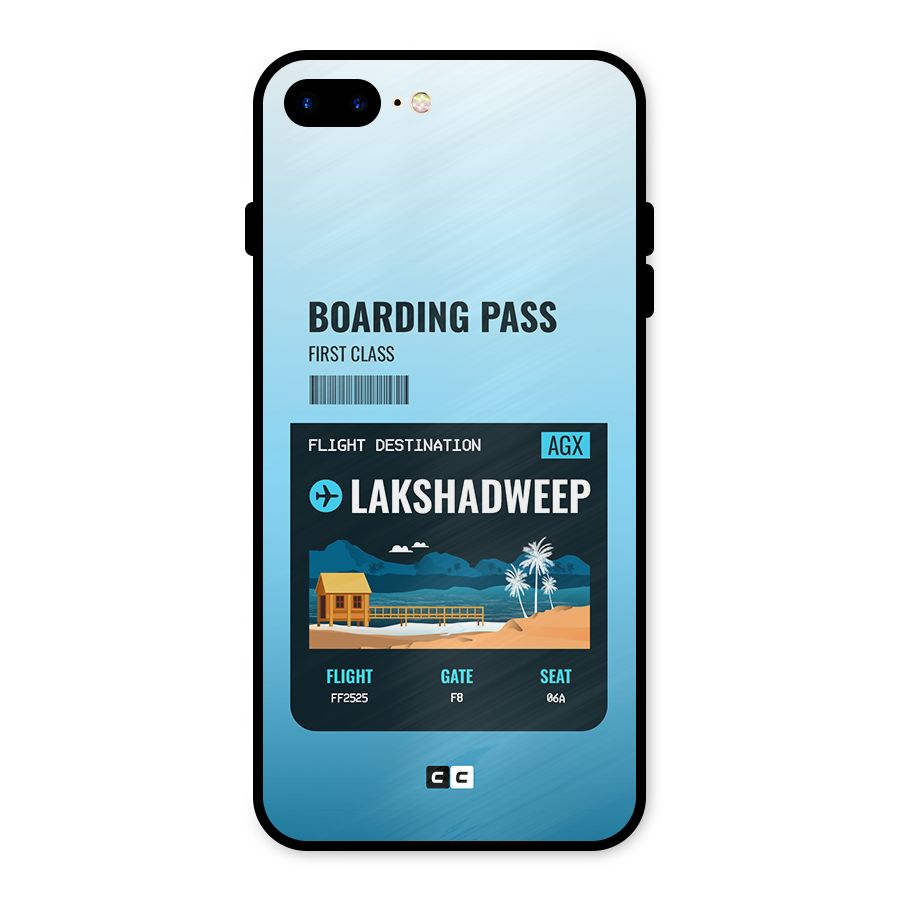 Lakshadweep Boarding Pass Metal Back Case for iPhone 7 Plus