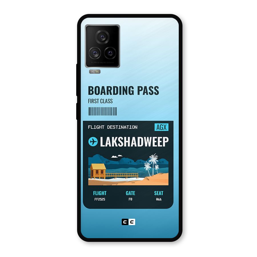 Lakshadweep Boarding Pass Metal Back Case for iQOO 7 Legend 5G