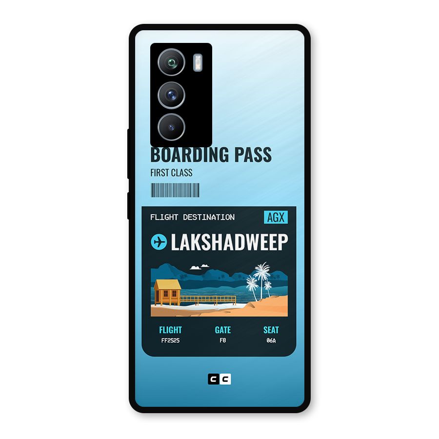 Lakshadweep Boarding Pass Metal Back Case for iQOO 9 SE