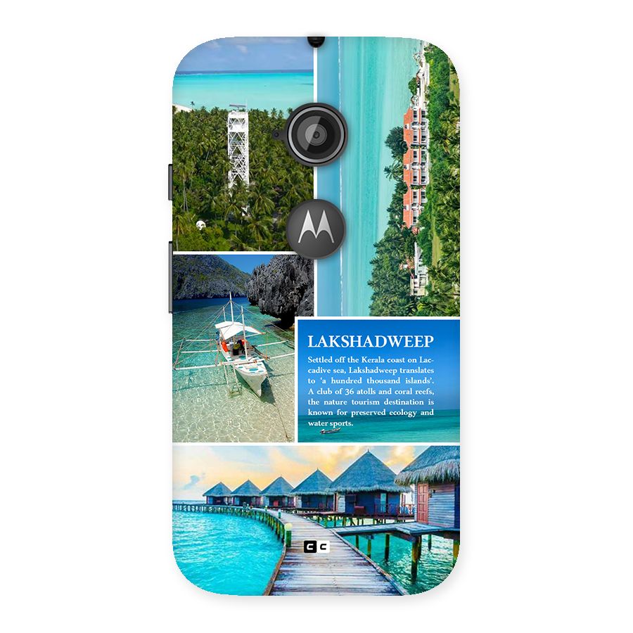 Lakshadweep Collage Back Case for Moto E 2nd Gen