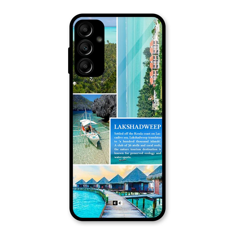 Lakshadweep Collage Glass Back Case for Galaxy A14 5G