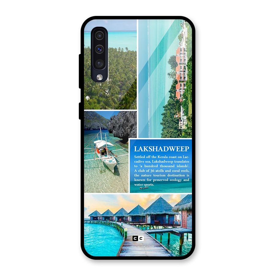 Lakshadweep Collage Glass Back Case for Galaxy A50