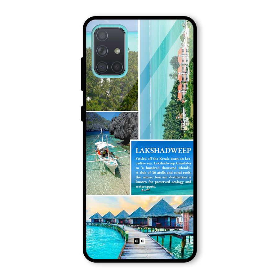 Lakshadweep Collage Glass Back Case for Galaxy A71