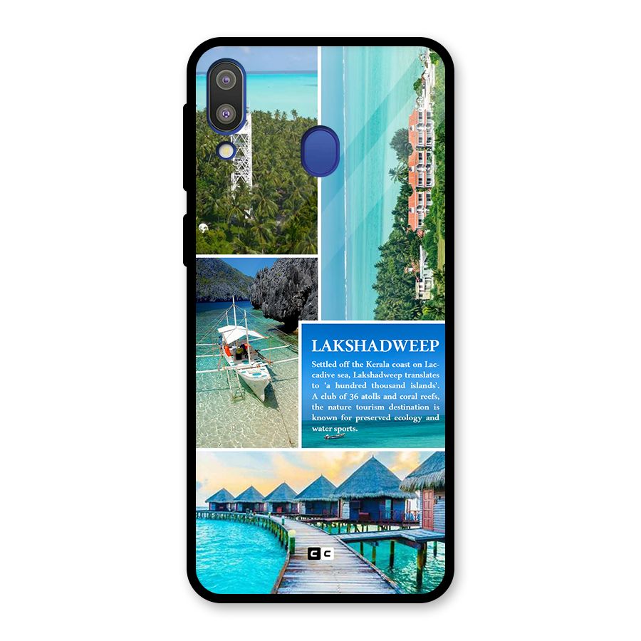 Lakshadweep Collage Glass Back Case for Galaxy M20