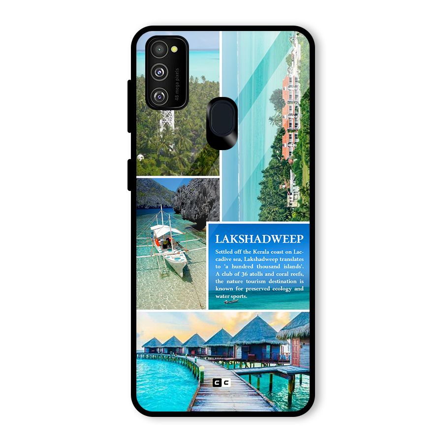 Lakshadweep Collage Glass Back Case for Galaxy M30s