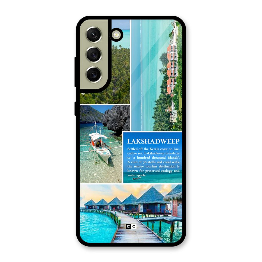 Lakshadweep Collage Glass Back Case for Galaxy S21 FE 5G
