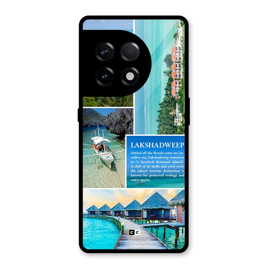 Lakshadweep Collage Glass Back Case for OnePlus 11R