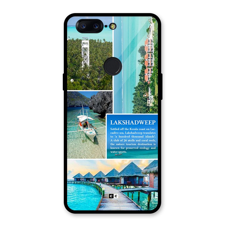 Lakshadweep Collage Glass Back Case for OnePlus 5T
