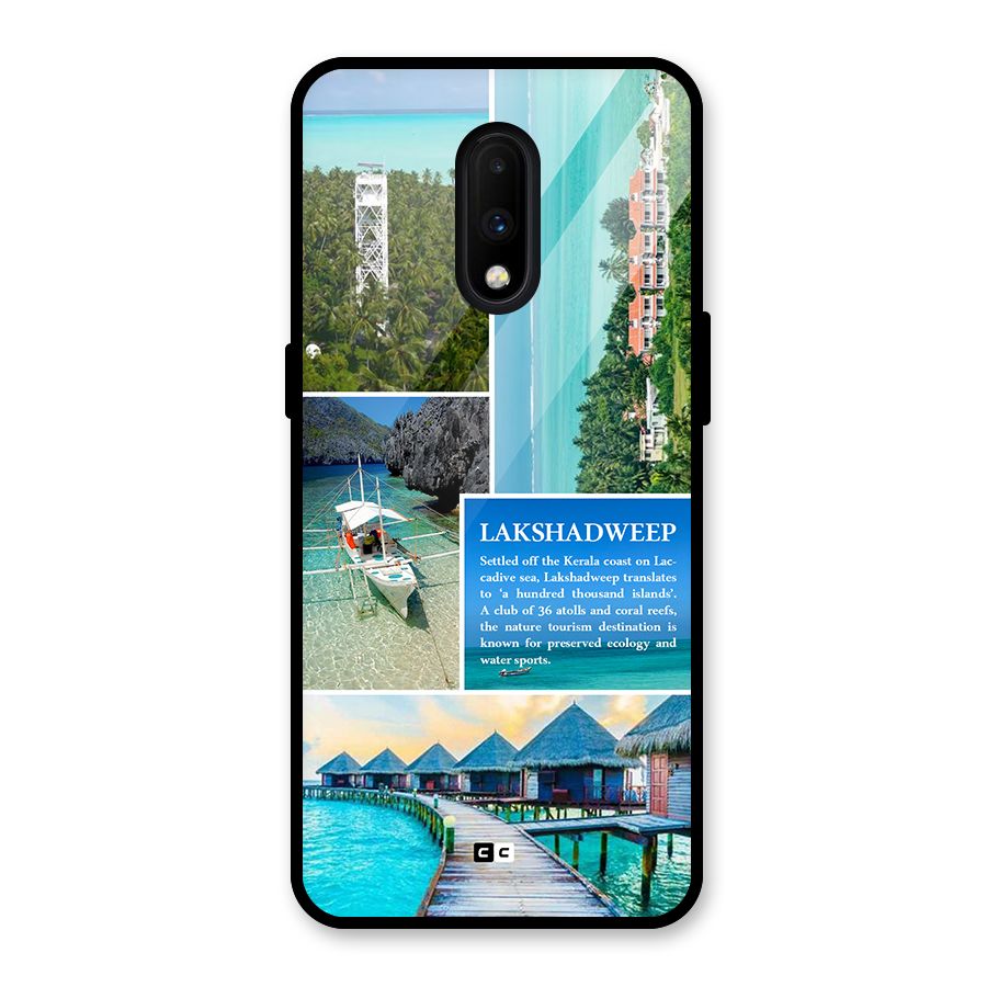Lakshadweep Collage Glass Back Case for OnePlus 7