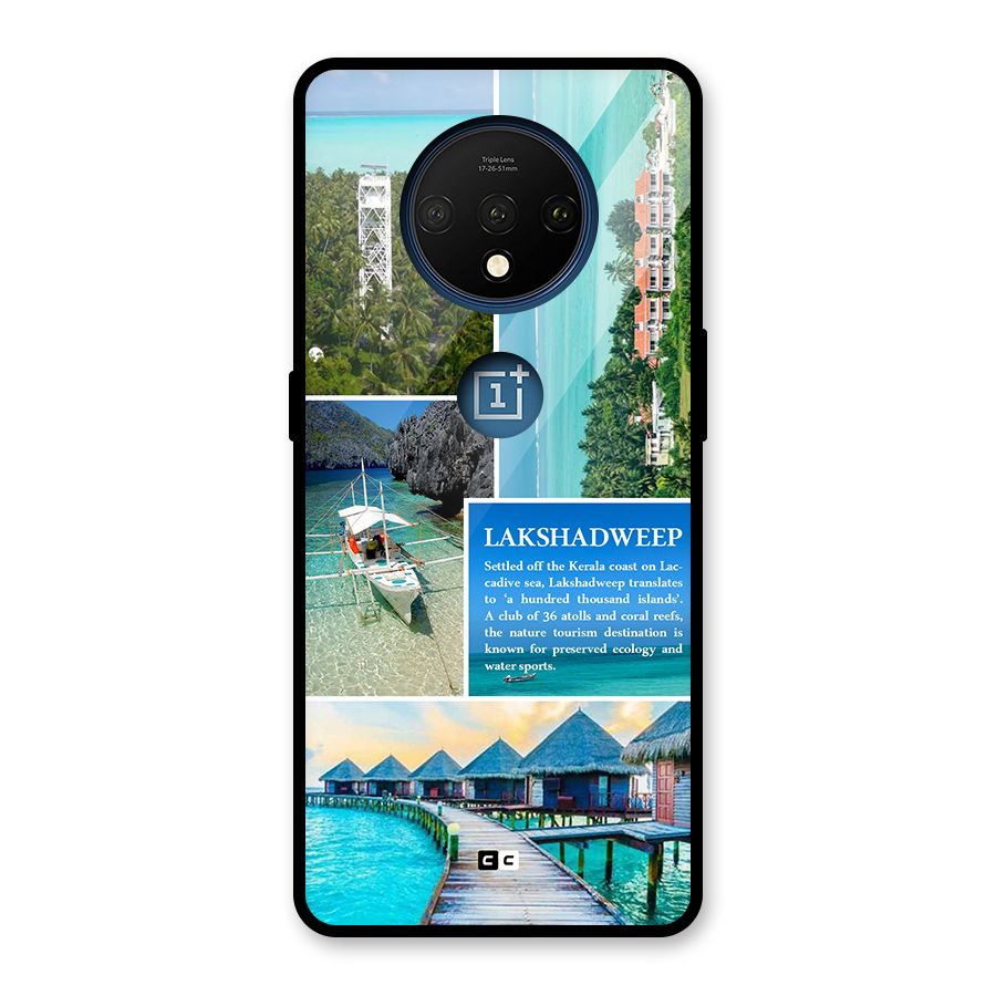 Lakshadweep Collage Glass Back Case for OnePlus 7T