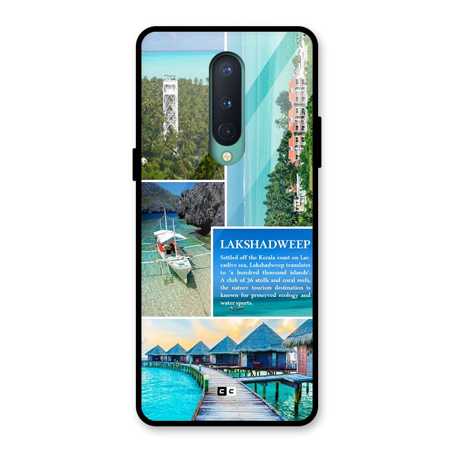 Lakshadweep Collage Glass Back Case for OnePlus 8