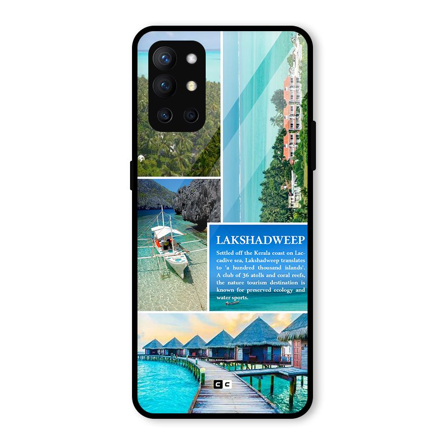 Lakshadweep Collage Glass Back Case for OnePlus 9R