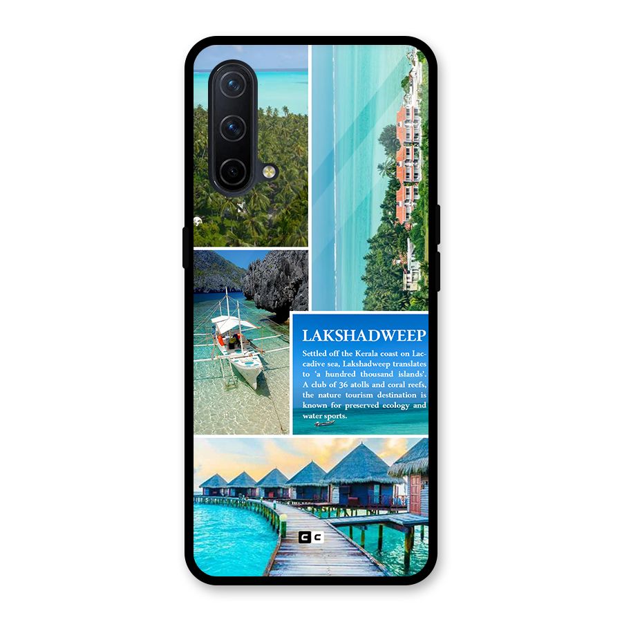 Lakshadweep Collage Glass Back Case for OnePlus Nord CE 5G
