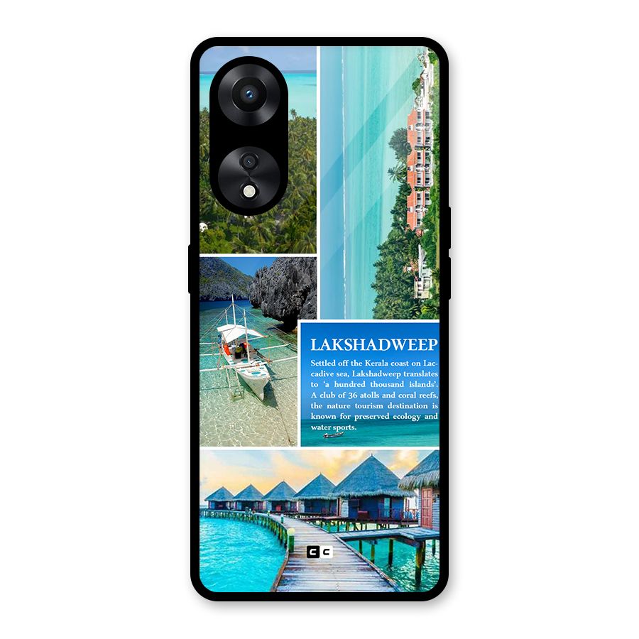 Lakshadweep Collage Glass Back Case for Oppo A78