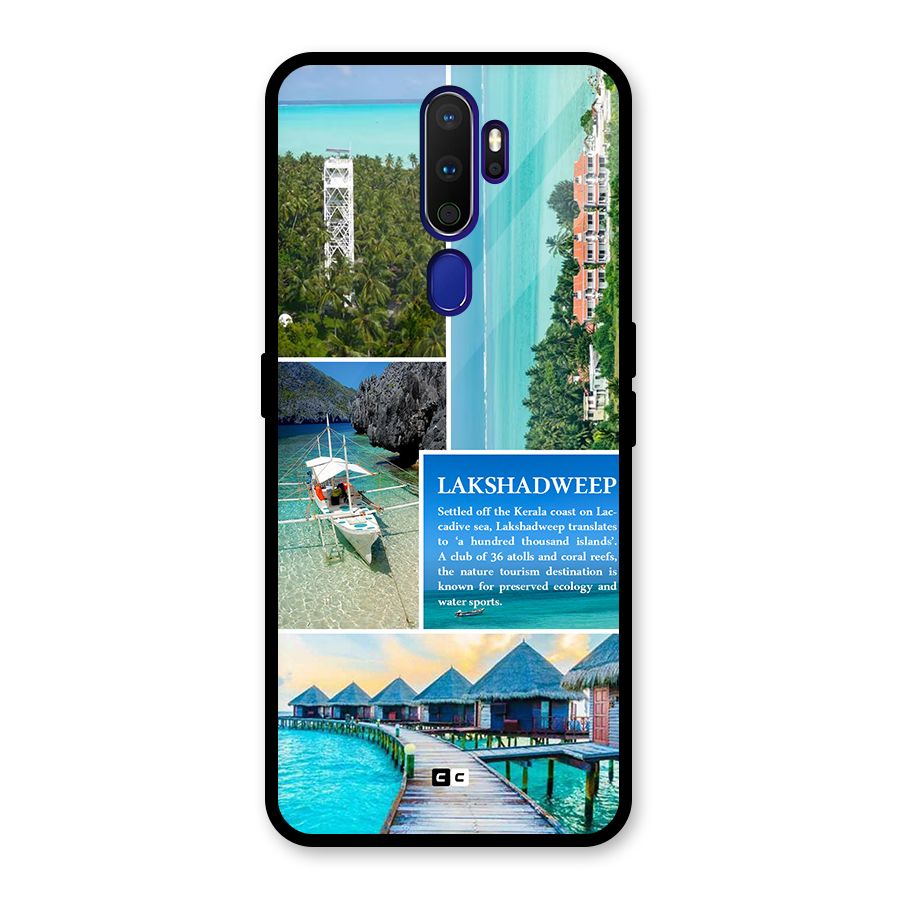 Lakshadweep Collage Glass Back Case for Oppo A9 (2020)
