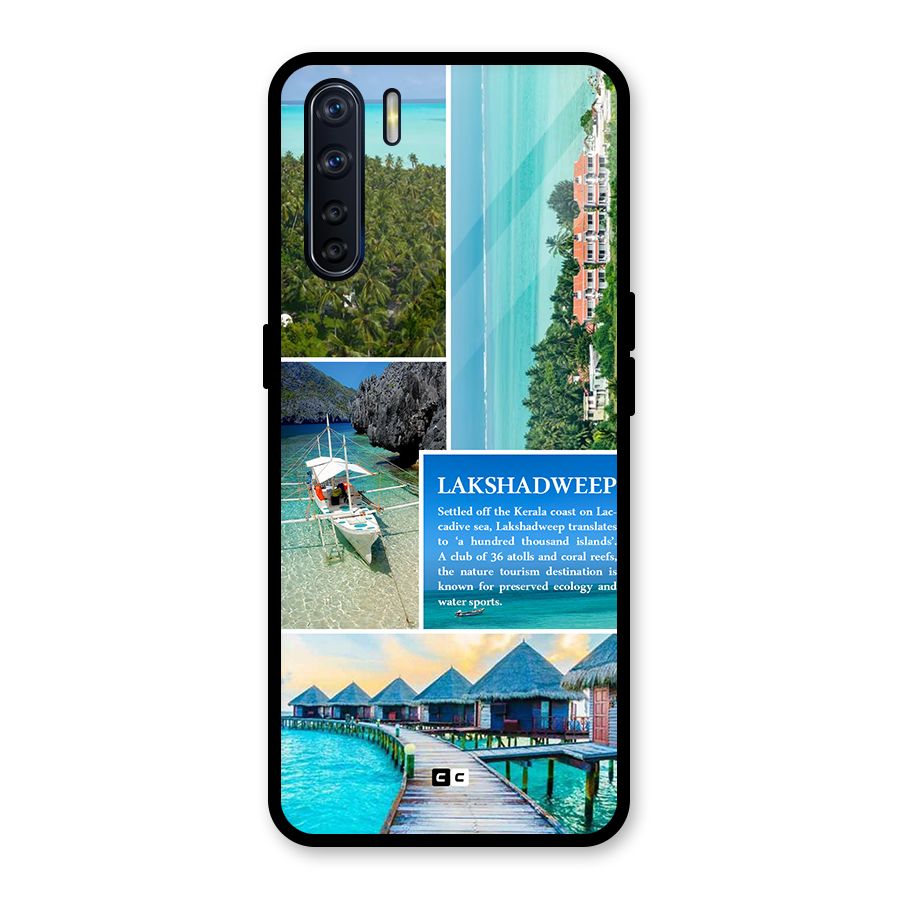 Lakshadweep Collage Glass Back Case for Oppo F15