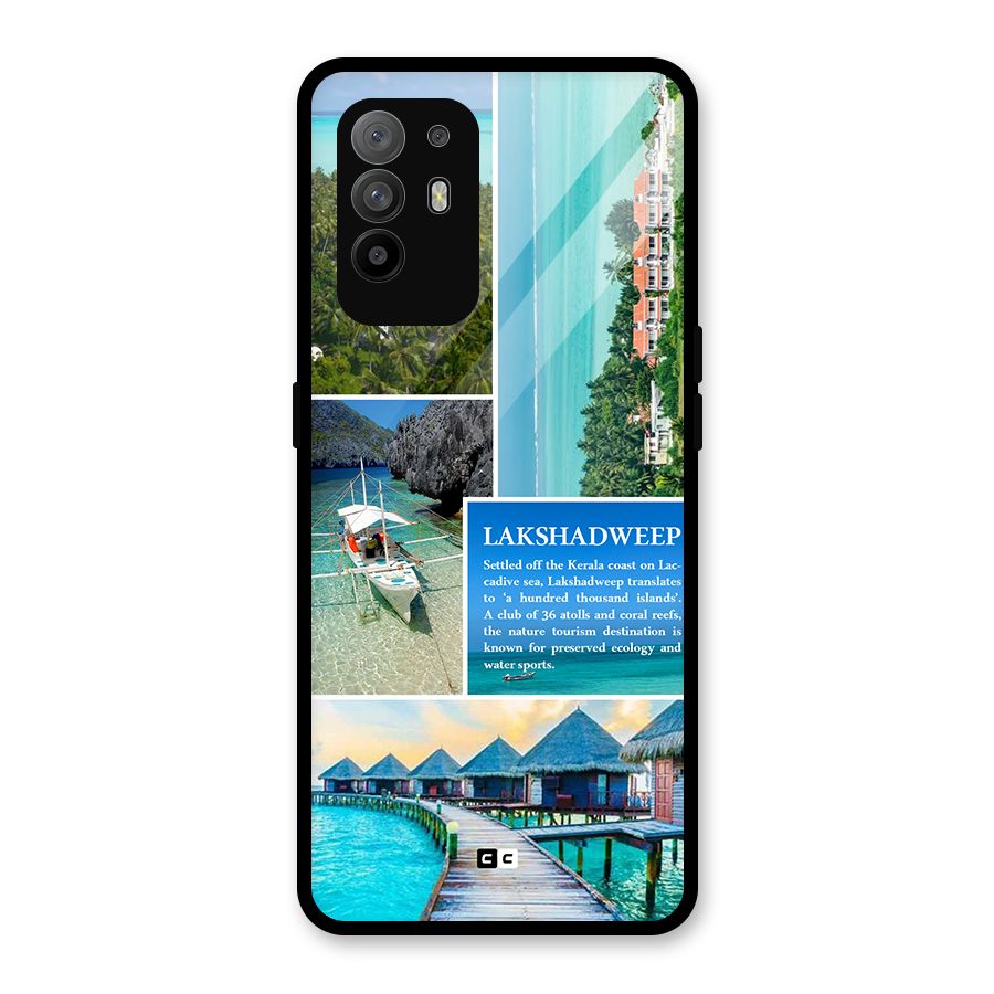 Lakshadweep Collage Glass Back Case for Oppo F19 Pro Plus 5G