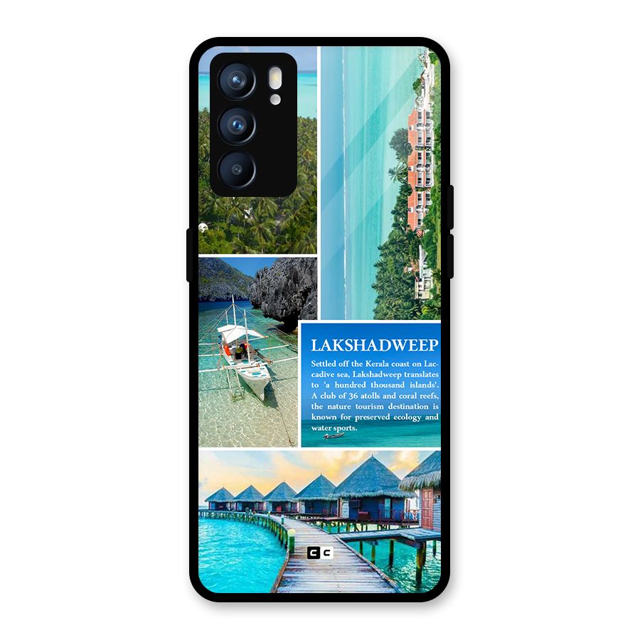 Lakshadweep Collage Glass Back Case for Oppo Reno6 5G
