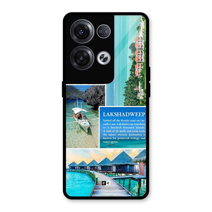 Lakshadweep Collage Glass Back Case for Oppo Reno8 Pro 5G