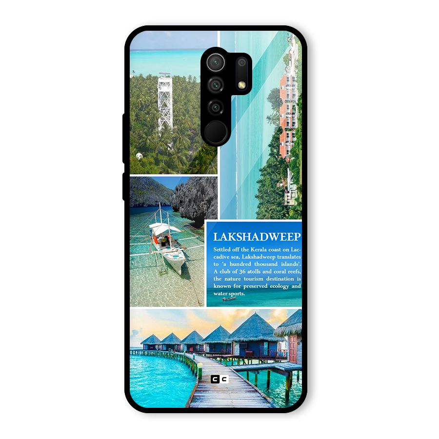 Lakshadweep Collage Glass Back Case for Poco M2