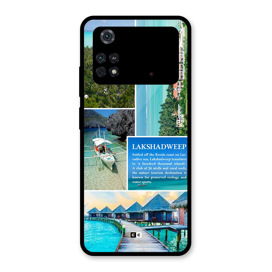 Lakshadweep Collage Glass Back Case for Poco M4 Pro 4G