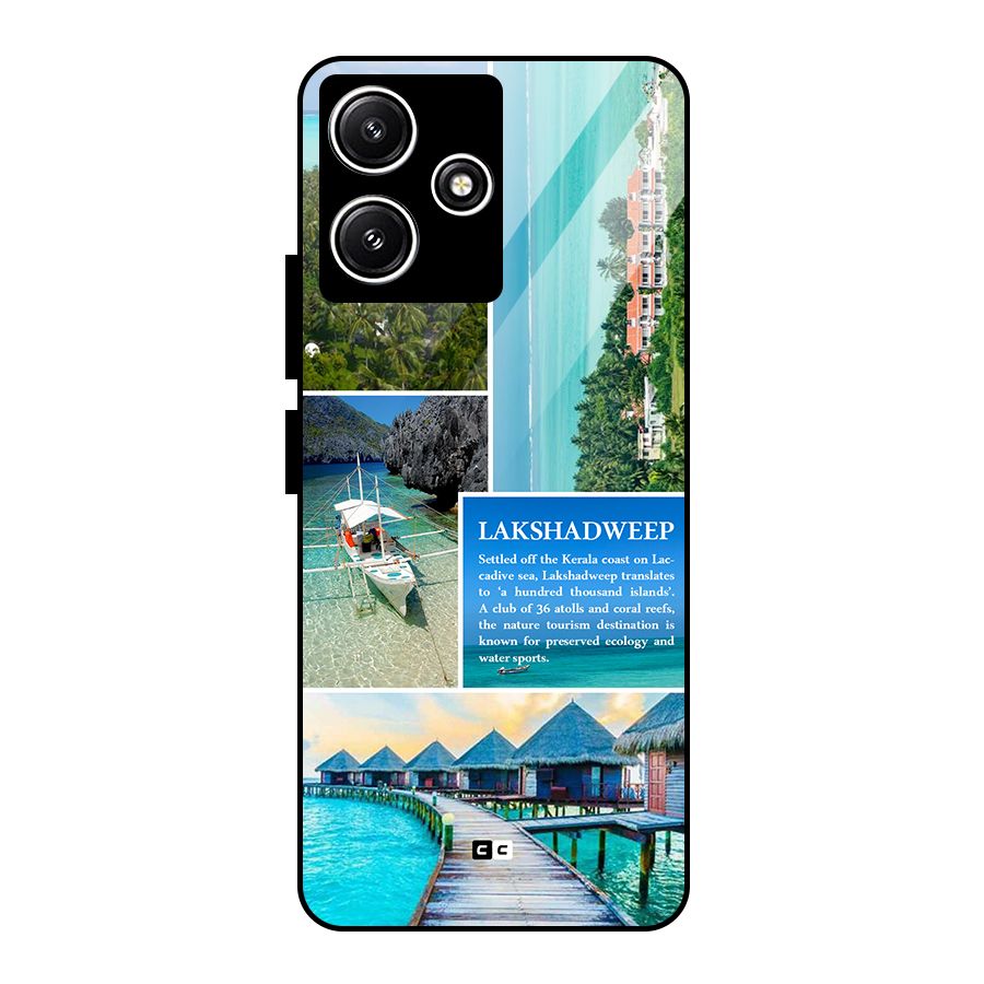 Lakshadweep Collage Glass Back Case for Poco M6 Pro