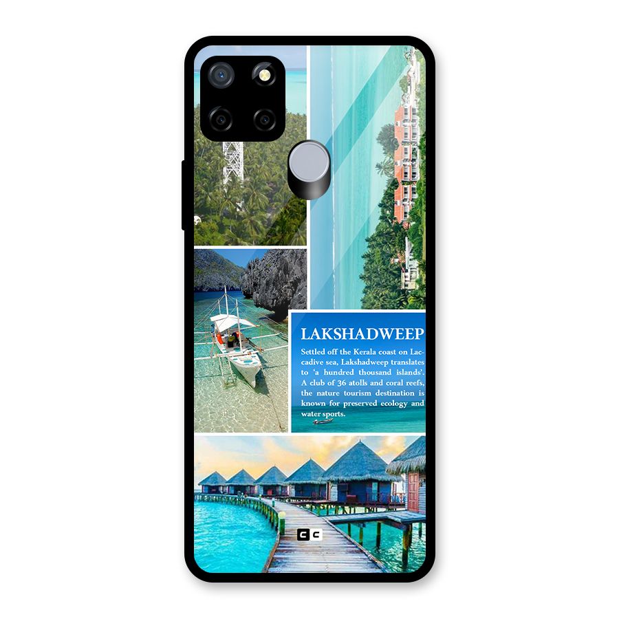 Lakshadweep Collage Glass Back Case for Realme C12