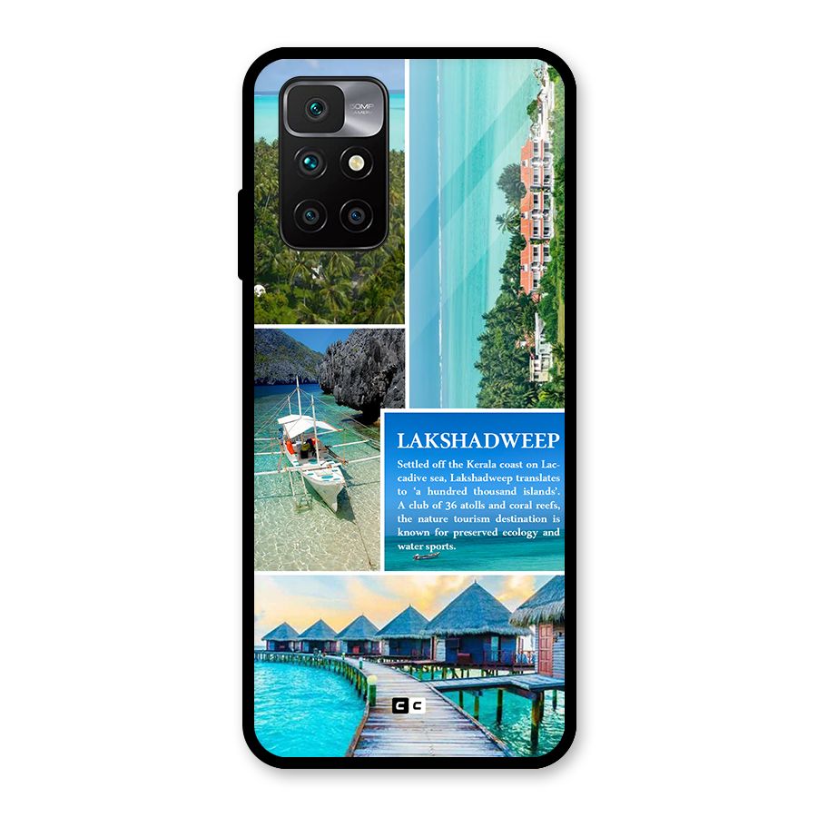 Lakshadweep Collage Glass Back Case for Redmi 10 Prime