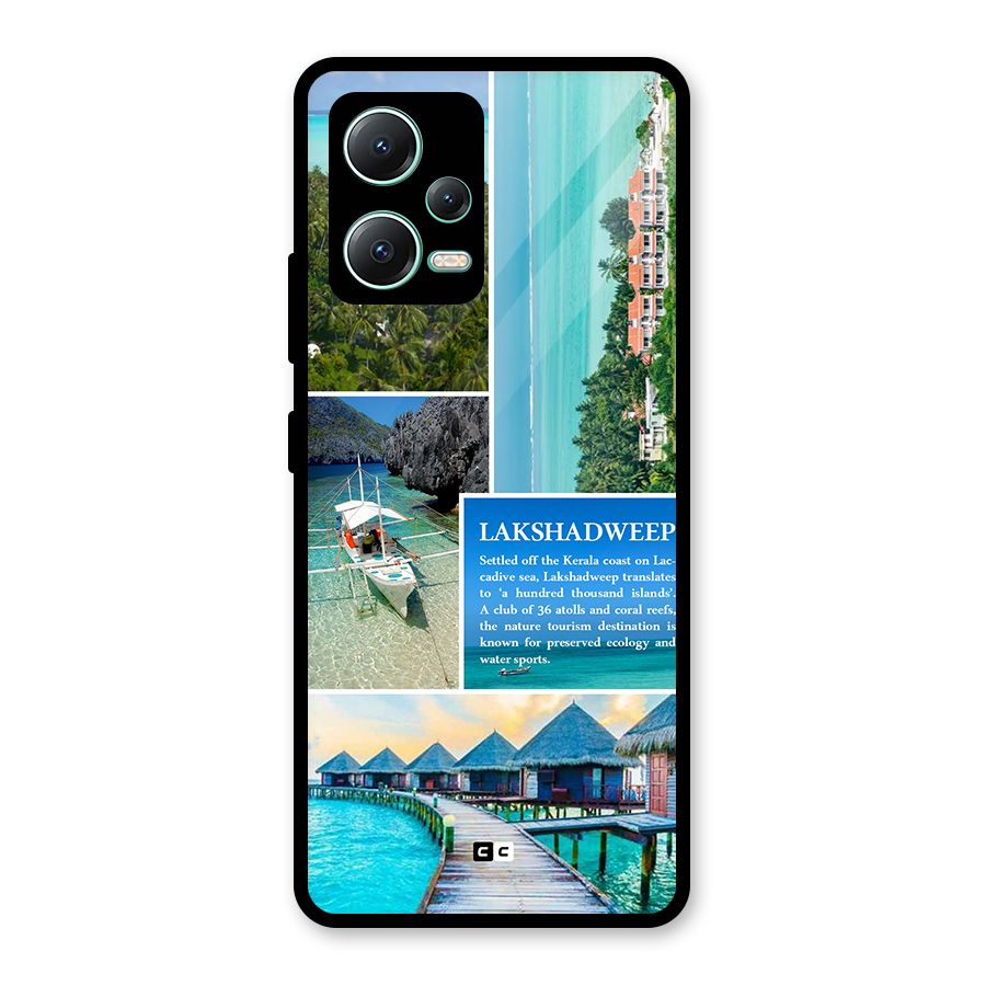 Lakshadweep Collage Glass Back Case for Redmi Note 12 5G