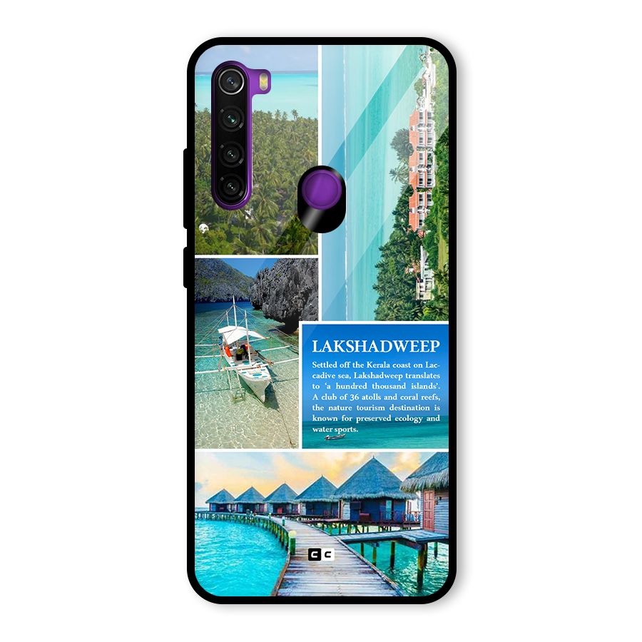 Lakshadweep Collage Glass Back Case for Redmi Note 8