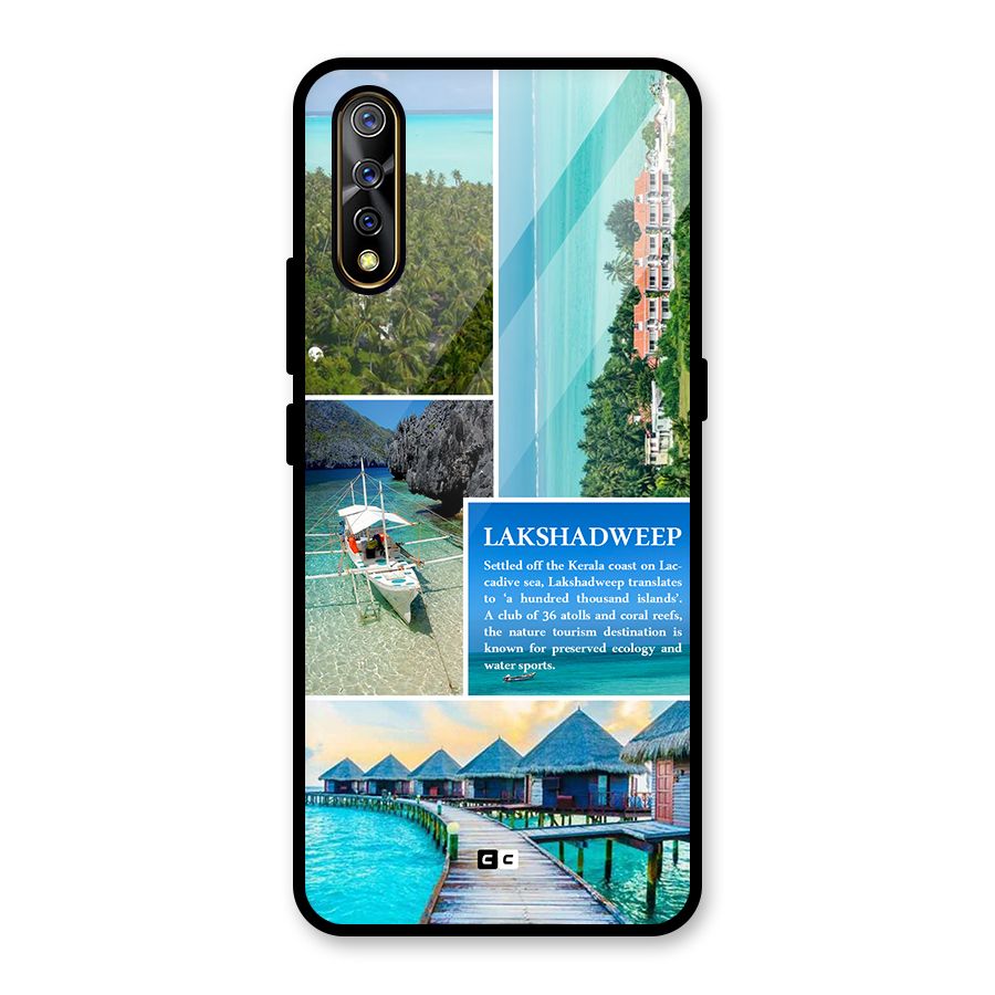 Lakshadweep Collage Glass Back Case for Vivo S1