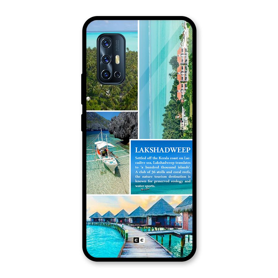 Lakshadweep Collage Glass Back Case for Vivo V17