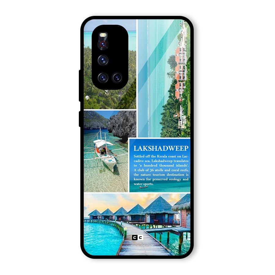Lakshadweep Collage Glass Back Case for Vivo V19