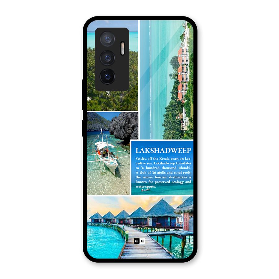 Lakshadweep Collage Glass Back Case for Vivo V23e