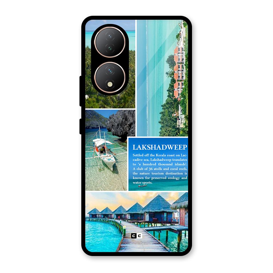 Lakshadweep Collage Glass Back Case for Vivo Y100A