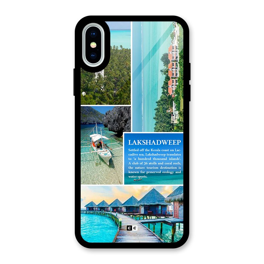 Lakshadweep Collage Glass Back Case for iPhone XS