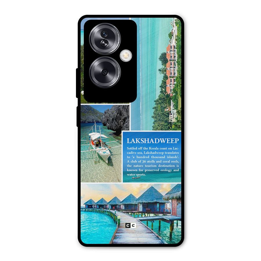 Lakshadweep Collage Metal Back Case for Oppo A79 5G