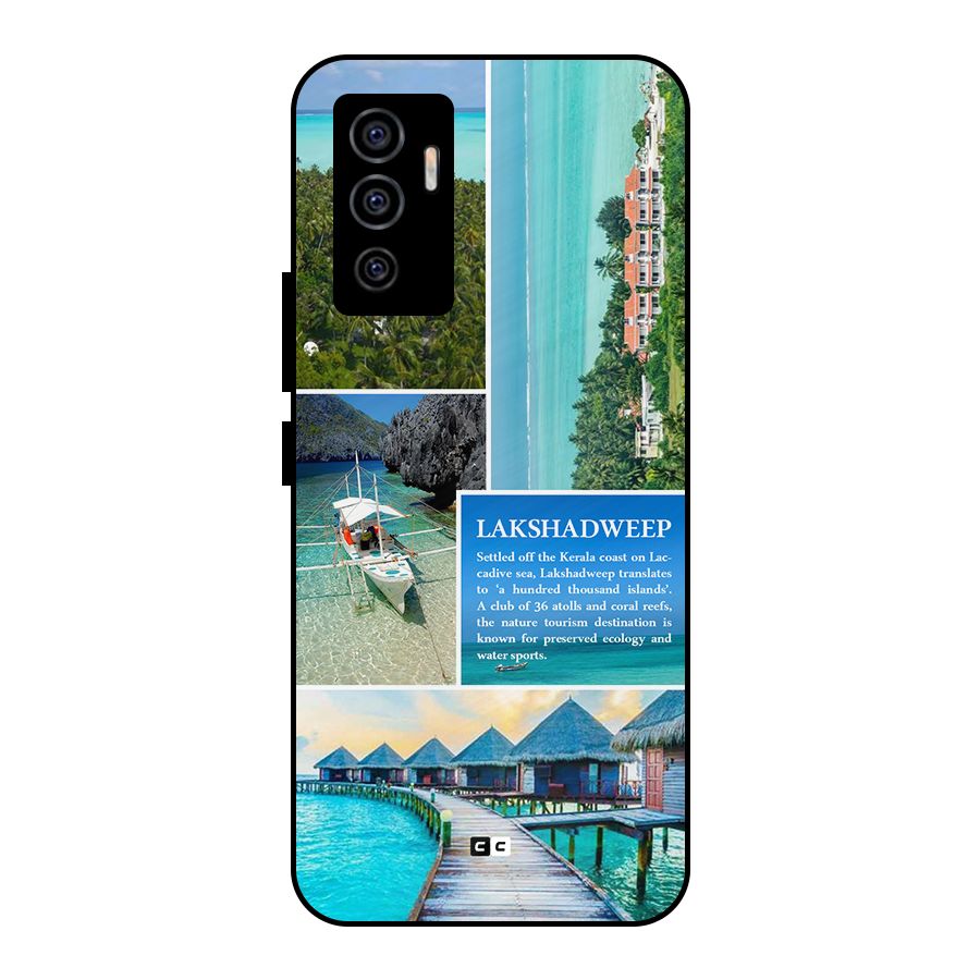 Lakshadweep Collage Metal Back Case for Vivo V23e