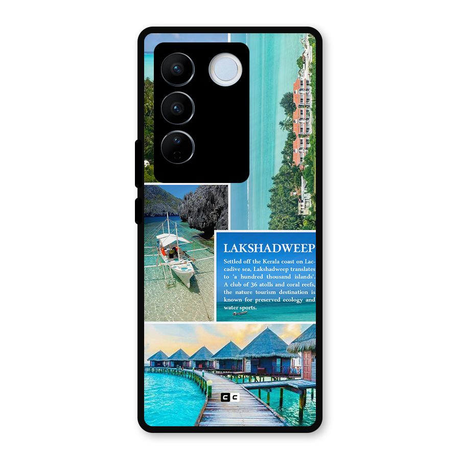 Lakshadweep Collage Metal Back Case for Vivo V27