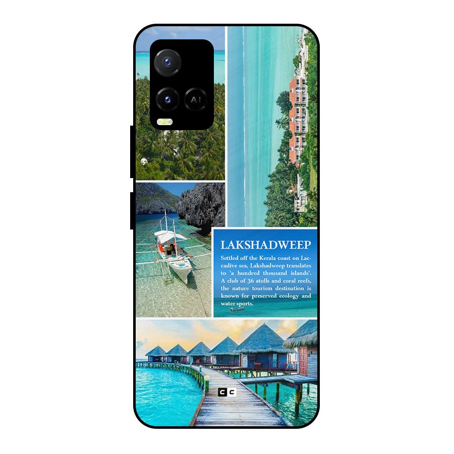 Lakshadweep Collage Metal Back Case for Vivo Y21A