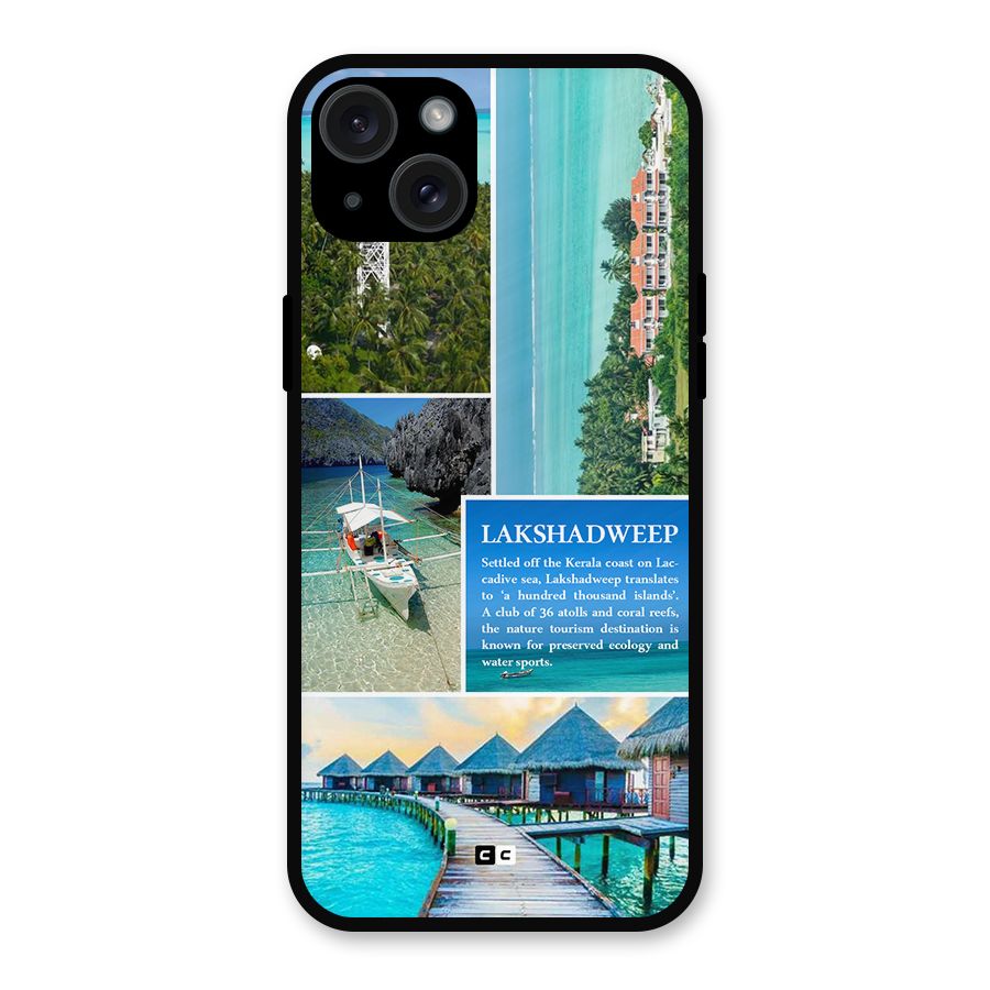 Lakshadweep Collage Metal Back Case for iPhone 15 Plus