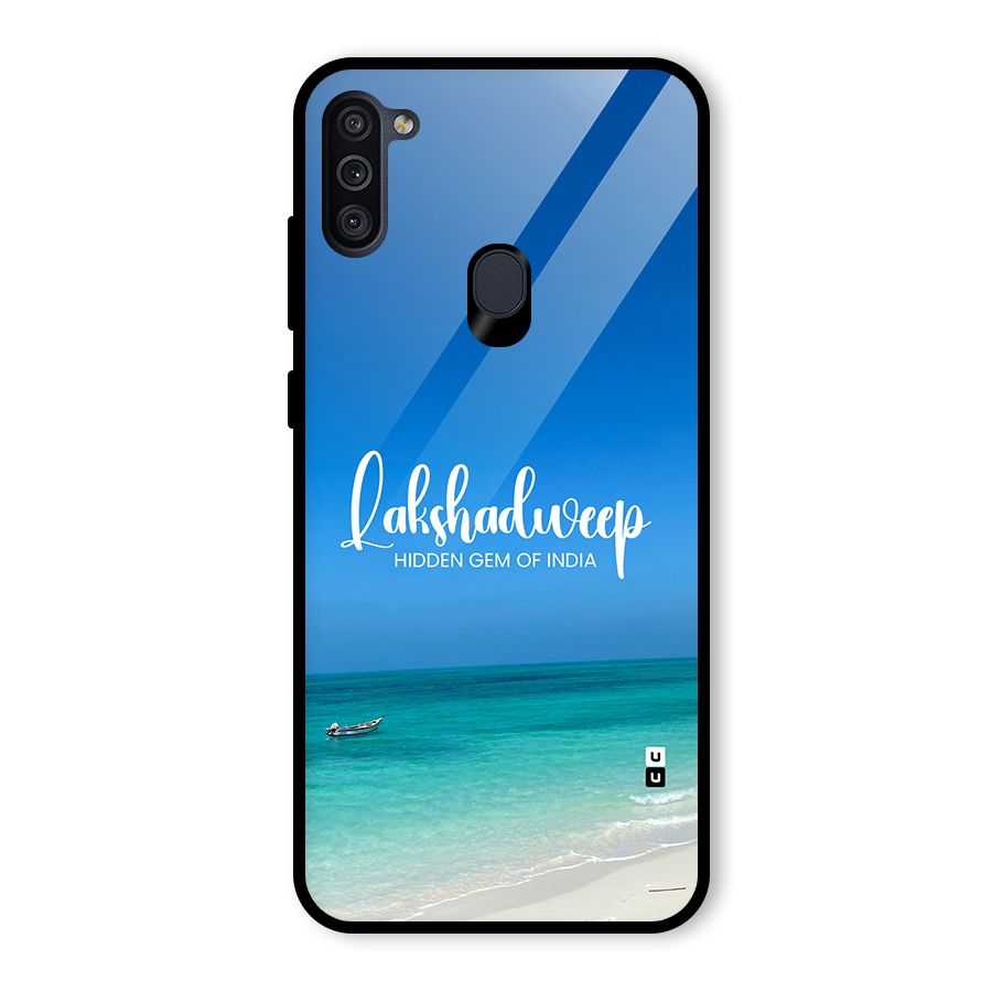 Lakshadweep Hidden Gem Glass Back Case for Galaxy M11