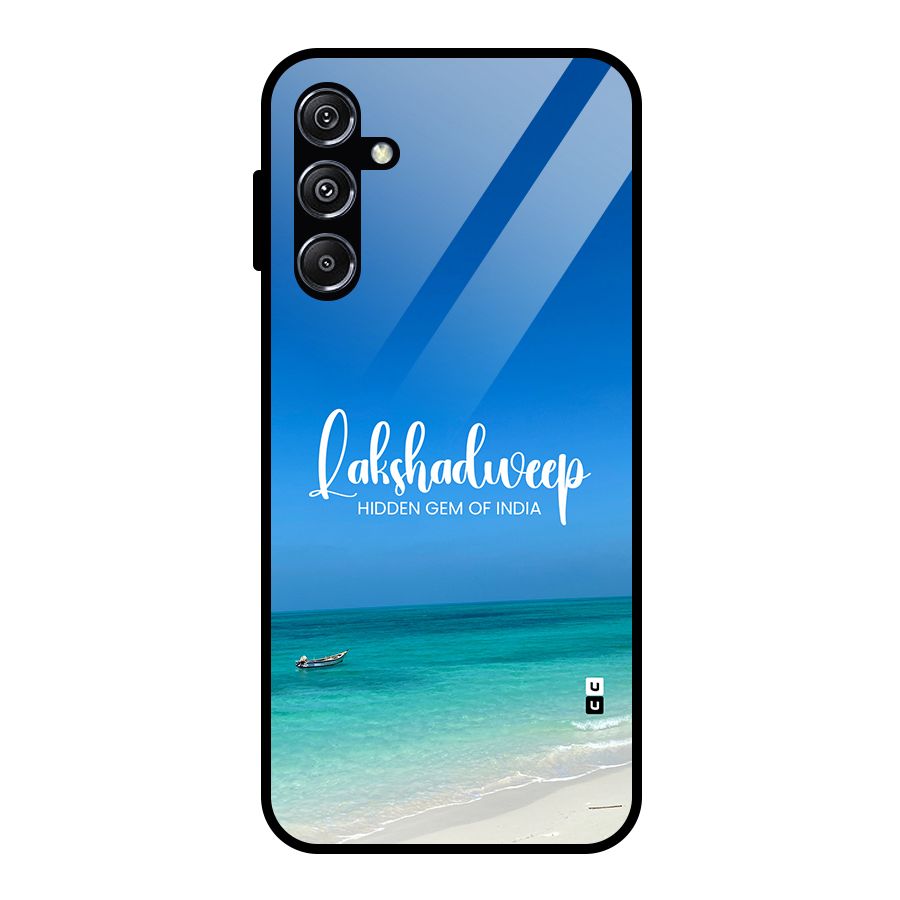 Lakshadweep Hidden Gem Glass Back Case for Galaxy M34 5G