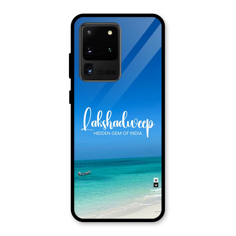 Lakshadweep Hidden Gem Glass Back Case for Galaxy S20 Ultra